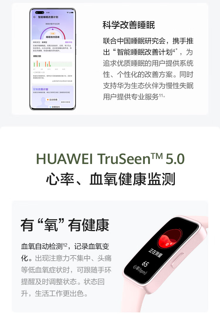 华为全新智能健康手环