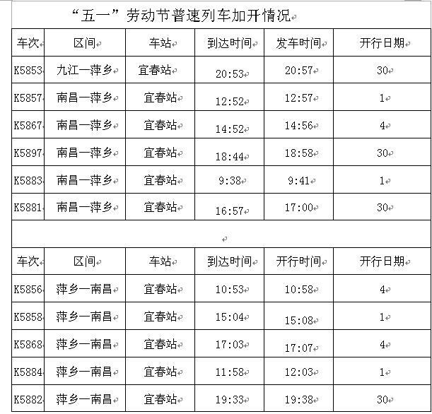 宜春火车站全新发布：详尽列车时刻表一览无遗